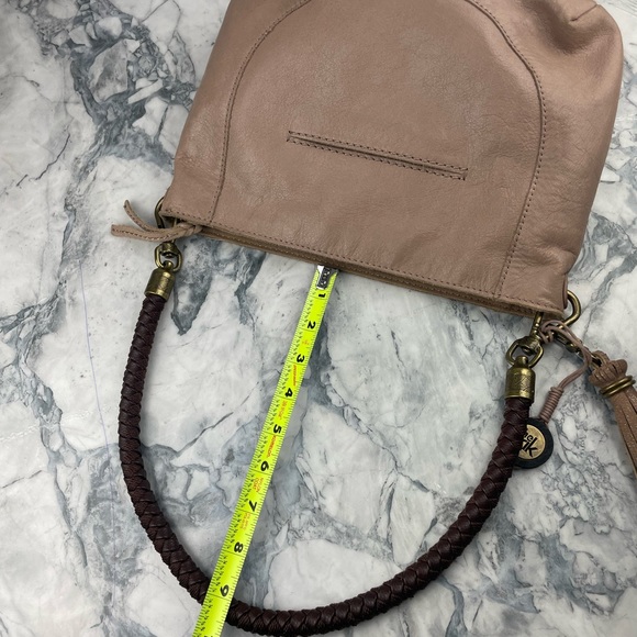 THE SAK Purse Handbag Tassel Detachable braided leather strap with Gold … - Picture 9 of 9